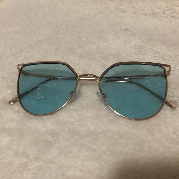 Blue & Yellow aviator sunglasses - Picture 4 of 4